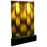 JVmoebel Wandpaneel led Wasserwand Wasserwände Wand Wasserwand 120x200cm Trennwand, Made in Europa beige
