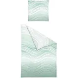 Traumschlaf Aurora Gestreift Grün 135 x 200 cm + 80 x 80 cm