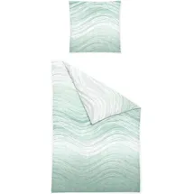 Traumschlaf Aurora Gestreift Grün 135 x 200 cm + 80 x 80 cm