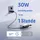4smarts Powerbank Pocket mit USB-C Kabel 10000mAh - silber