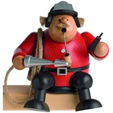 KWO Kunstgewerbe Werkstätten Räuchermännchen Räuchermännchen Kantenhocker Feuerwehrmann, - (15cm) Räuchermann von KWO