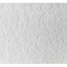Fresco Acanthus Papiertapete 10 m x 52 cm 1 St Weiß
