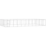 vidaXL Outdoor-hundezwinger Verzinkter Stahl 79,86 m2