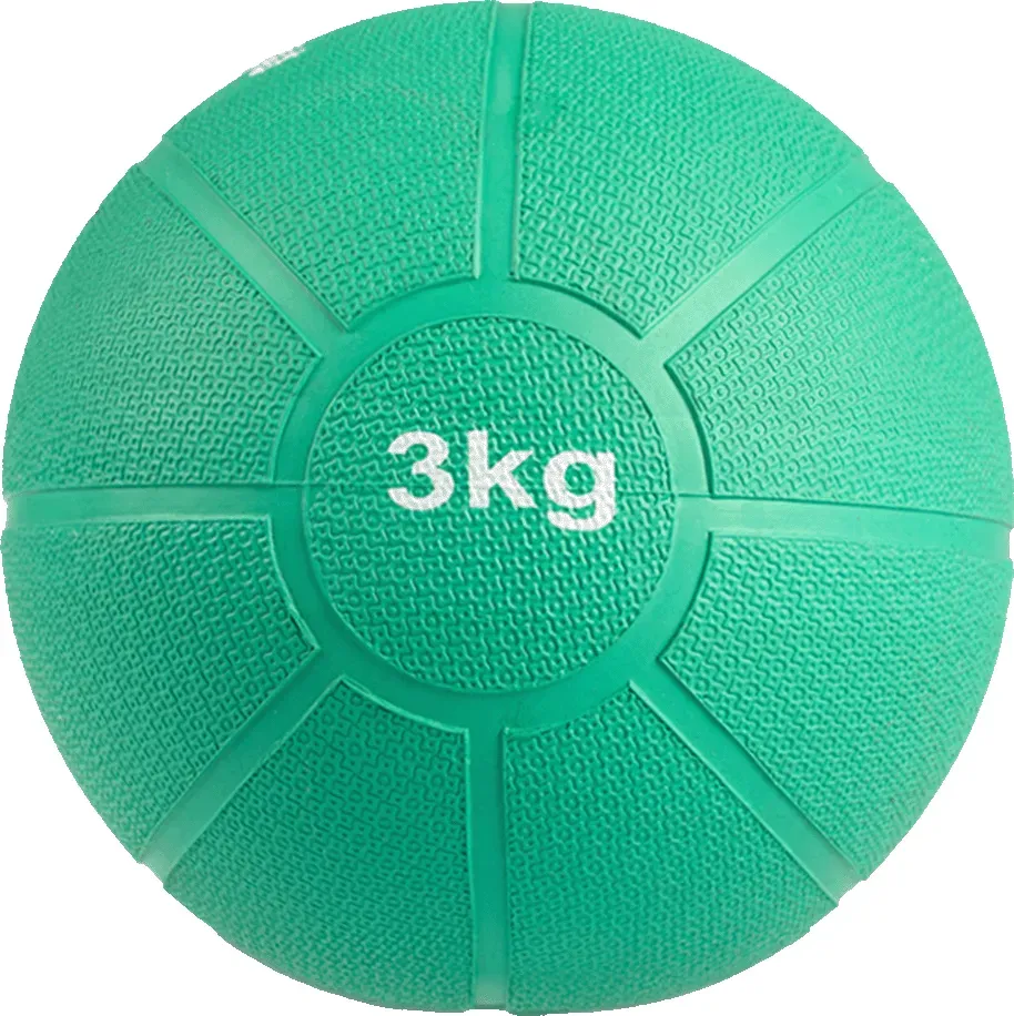 Matchu Sports Medizinball 3 kg - Grün - Ø 21 cm - Vollgummi