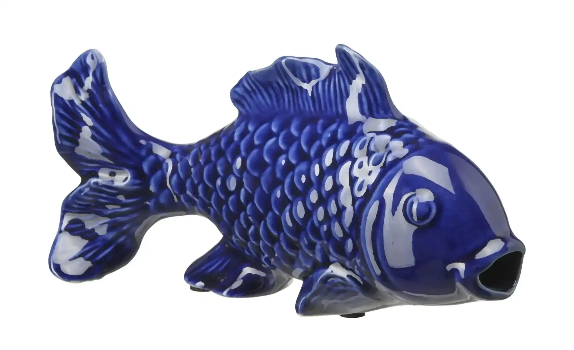 Deko Fisch   , blau , Porzellan , Maße (cm): B: 20,3 H: 10,2 T: 5.0