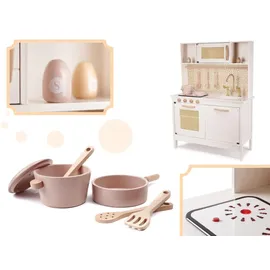 AGA Kinder-Retro-Holzküche aus MDF mit BOHO-Zubehör