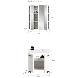 Möbel Boss Nova 60 cm Weiß