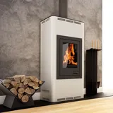 Aquaflam 7 Automatic Wasserführender Kaminofen Creme 7 kW