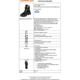 Lupriflex Schnittschutzstiefel Class 3 Sportive Hunter Pro