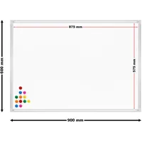 Wiltec Whiteboard Magnettafel 60 x 90 cm