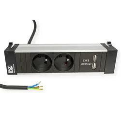 BACHMANN POWER FRAME 2xUTE 1xUSB Charge Strom 2,0m AEH