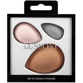 LUSSONI T4B LUSSONI 3 Teilig Make Up Schwamm Set, Blender Schwämme, Hautfarbe, Rosa Und Graux