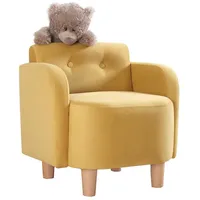 Kindersessel DORY, gelb - Gelb/Braun