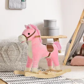 Homcom Kinder, Rosa, Holz, massiv, 32.5x61x65 cm unisex, Spielzeug Kinderspielzeug, Sonstiges Spielzeug