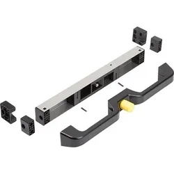 GRIFF MIT VERRIEGELUNGSEINHEIT, F=120, STAHL SCHWARZ VERZINKT