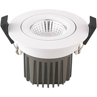 Sigor LED-Deckeneinbauspot Diled, Ø 8,5cm, 10 W, Dim-To-Warm, weiß