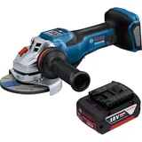 Bosch Professional, Winkelschleifer, Bosch GWS 18V-15 PSC Professional Akku Winkelschleifer 18 V 125 mm BITURBO Brushless + 1x Akku 5,0 (125 mm)