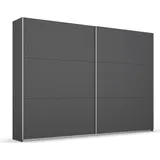 Rauch Schwebetürenschrank RAUCH "AURELIO Kleiderschrank Garderobe TOPSELLER OTTO ́s CHOICE", grau (graumetallic), B:261cm H:210cm T:59cm, Holzwerkstoff, Schränke, Schwebetürenschrank, 3 verschiedene Ausstattungsvarianten Griffe aus Metall MADE IN GERMANY,