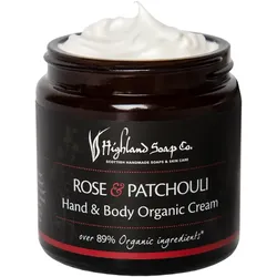 Highland Soap Organic Hand & Body Cream 120ml Rose & Patchouli - 0.12 l