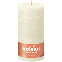 Bolsius Rustik Stumpenkerze 20 x 10 cm weiche perle