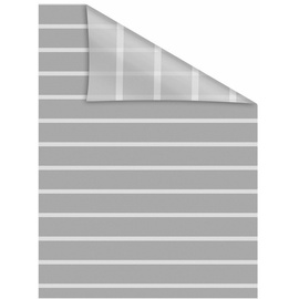 Lichtblick Fensterfolie Streifen grau weiß B/L: ca. 100x180 cm (B x L)