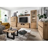 g+k Moderna G+K Wohnwand Richmond 4tlg. Holz Braun Wildeiche