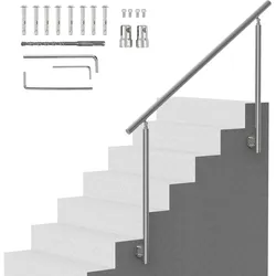VEVOR Geländer Edelstahl Treppengeländer Handlauf Brüstung Balkongeländer 150cm