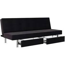 dorel home Schlafsofa DOREL HOME "Erica", grau (anthrazit), B:190cm H:74cm T:82cm, Sofas, Schlafsofa, Daybed mit aufklappbarer Liegefläche