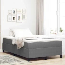 vidaXL Boxspringbett 120 x 200 cm Hellgrau