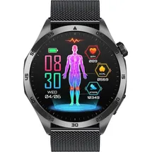 knauermann PRO 3 Fan Edition (2025) Rund / Schwarz Milanaise-Armband Schwarz