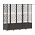 vidaXL Hochbeet mit Rankgitter und Dach 203 x 40 x 138 cm Braun