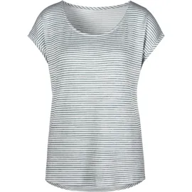VIVANCE Kurzarmshirt "mit Streifendesign", Damen, Gr. 36/38, grün (mint), Jersey, Obermaterial: 55% Polyester, 42% Viskose, 3% Elasthan, gestreift, bequem, Rundhals, angeschnitten, Shirts, aus sommerlicher Viskose-Qualität