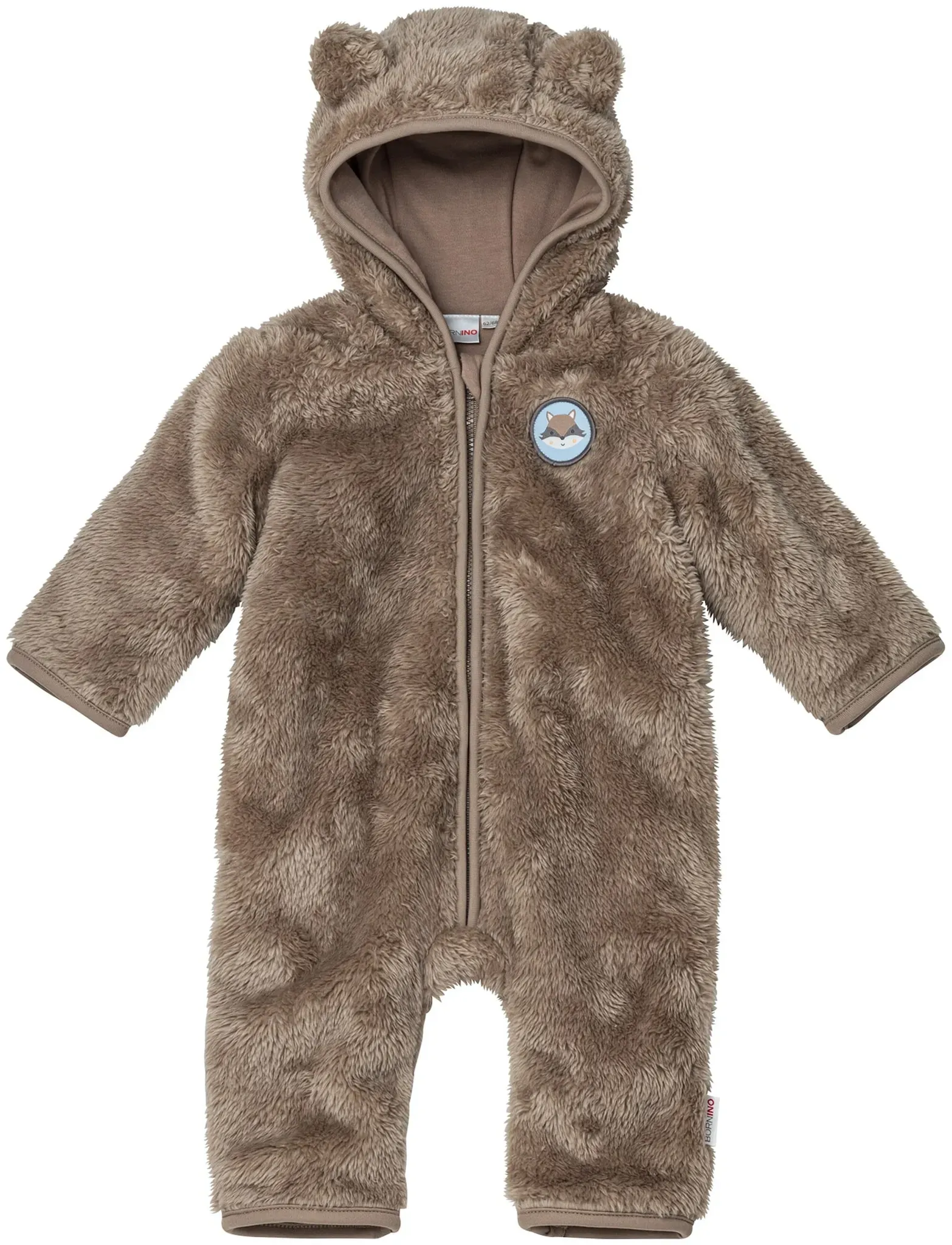 Bornino Cozy Time Plüschoverall, braun, 50