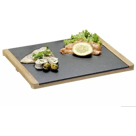 KESPER Buffetplatte M, Schneidebrett, Schwarz