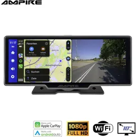 Ampire Smartphone-Monitor 25.4cm (10'') mit Apple CarPlay, Android Auto, Dashcam, Rückfahrkameraeingang