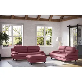 Cotta Hocker Pike Leder 102 x 45 x 0 cm Rot