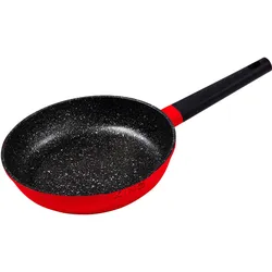 Bratpfanne KING "Shine Red", rot (rot, schwarz), Ø:24cm, Pfannen, Induktion