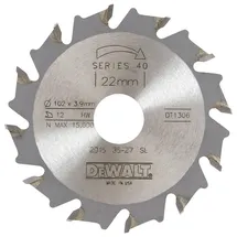 DeWalt Nutfräser HM 102/22/4,0 mm 12WZ DT1306-QZ
