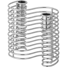 Bloomingville Stabkerzenhalter Wavela Eisen Silber
