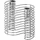 Bloomingville Stabkerzenhalter Wavela Eisen Silber