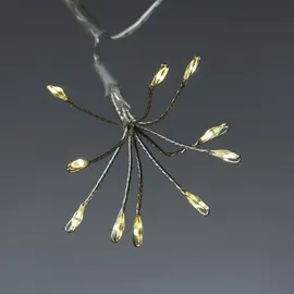 MARELIDA LED Lichterkette Pusteblume Silber 1 m