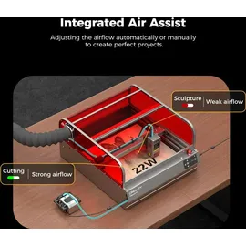 Creality Falcon 2 22W Lāser Cutter mit Air Assist und 4pcs Ausgewaehltes Birkensperrholz