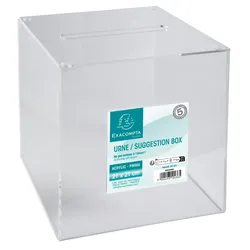 Exacompta 89058D 1x Urne 21x21x21cm - glasklar - Kristall