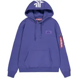 Alpha Industries Hoodie "Backprint Hoodie ", Herren, Gr. S, lila (night lila), Obermaterial: 80% Baumwolle, 20% Polyester, regular fit, Sweatshirts Hoodie