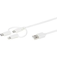 Vivanco 3in1 Ladekabelset, Micro USB, USB Type C, Lightning