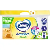 Zewa Toilettenpapier bewährt Kamille 3-lagig, 8 Rollen