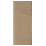 Starpak Papstar Bestecktaschen, 48 cm x 40 cm taupe "Premium" 100 Stück braun,