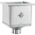 Grömo Wasserfangkasten Grömo kubisch, Zink, verschiedene Größen (Ausführung: Ø 87mm. 240mm breit)