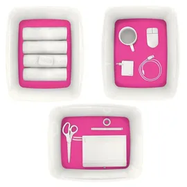 Leitz MyBox Aufbewahrungsbox 38,5 x 31,8 x 19,8 cm 1-tlg. weiß/pink