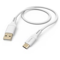 Hama Ladekabel Flexible USB-A/USB-C 1.5m Silikon weiß (201571)